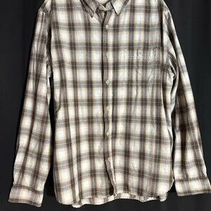Weatherproof Brown Casual Button Down Shirt